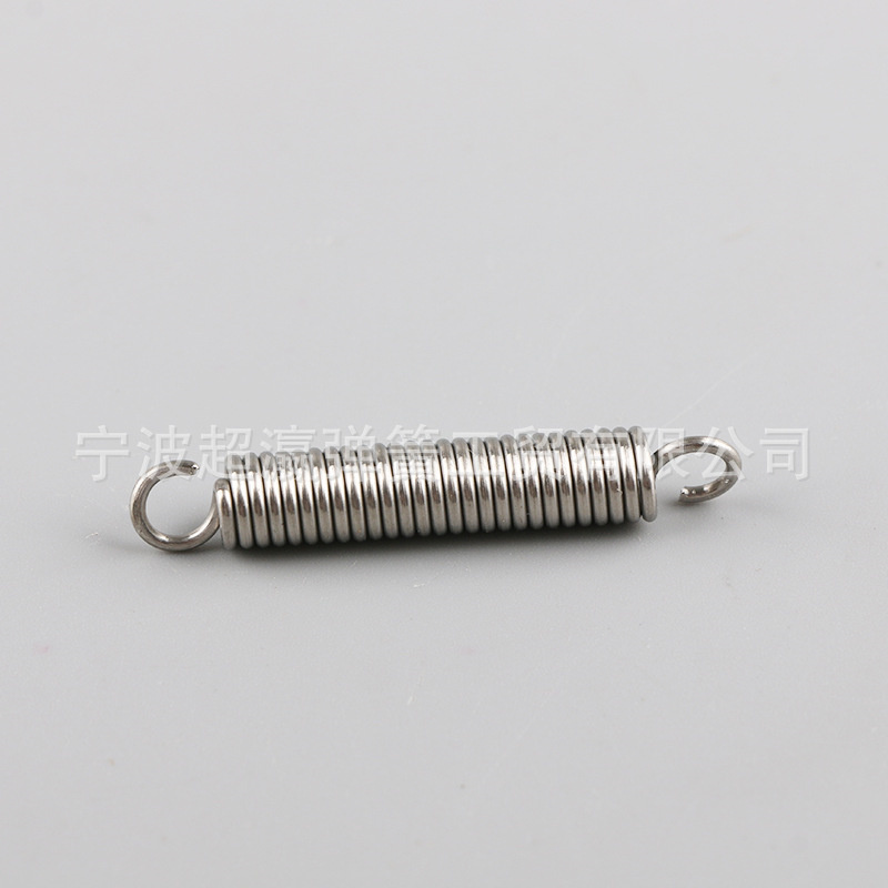 Stainless steel double ring hook cylindrical pull-back spring