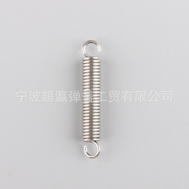 Stainless steel double ring hook cylindrical pull-back spring